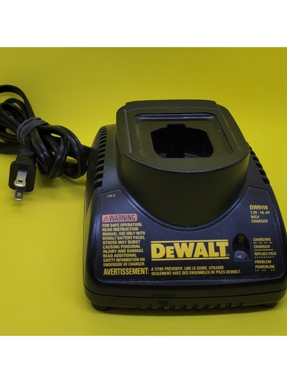 DeWalt DW9118 Battery Charger 7.2V 14.4V NiCd Cordless Drill Power Tool